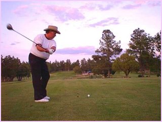 Sir Charles golfing!