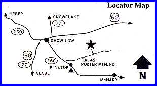 Timber Mesa Locator Map