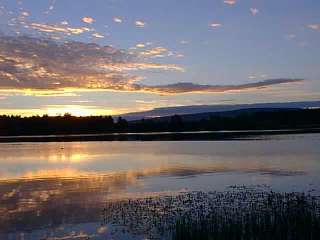 Sunset over Rainbow Lake